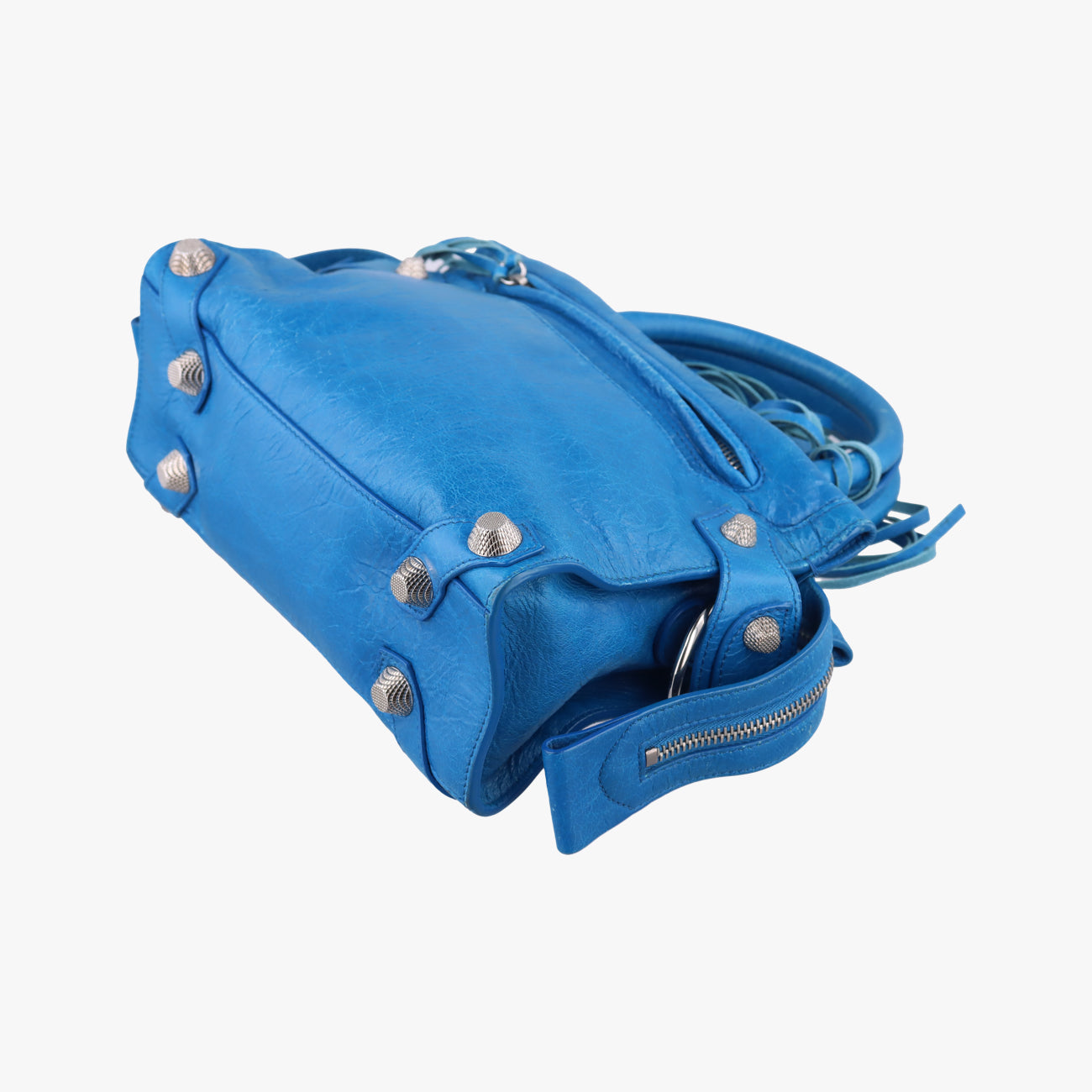 Vintage Balenciaga Mute City Blue lambskin  shoulderbag | stylenewstar