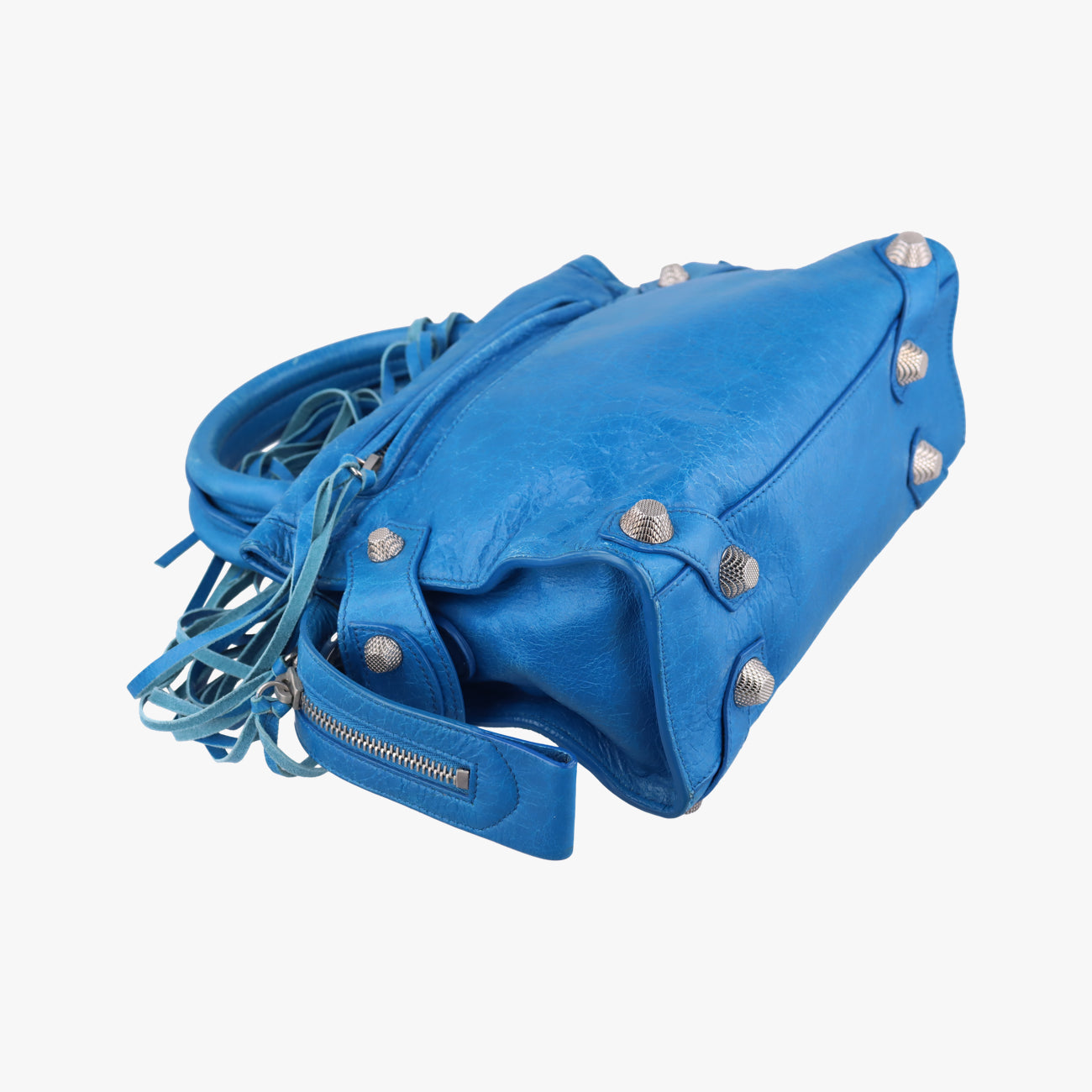 Vintage Balenciaga Mute City Blue lambskin  shoulderbag | stylenewstar