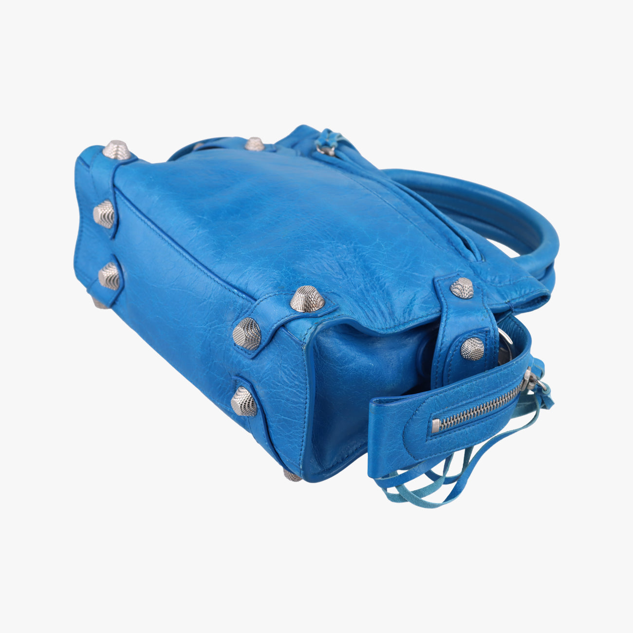 Vintage Balenciaga Mute City Blue lambskin  shoulderbag | stylenewstar