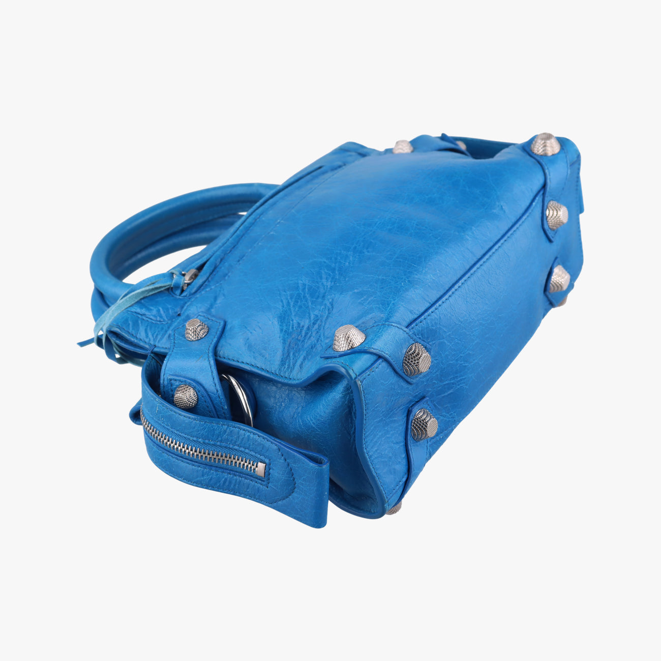 Vintage Balenciaga Mute City Blue lambskin  shoulderbag | stylenewstar