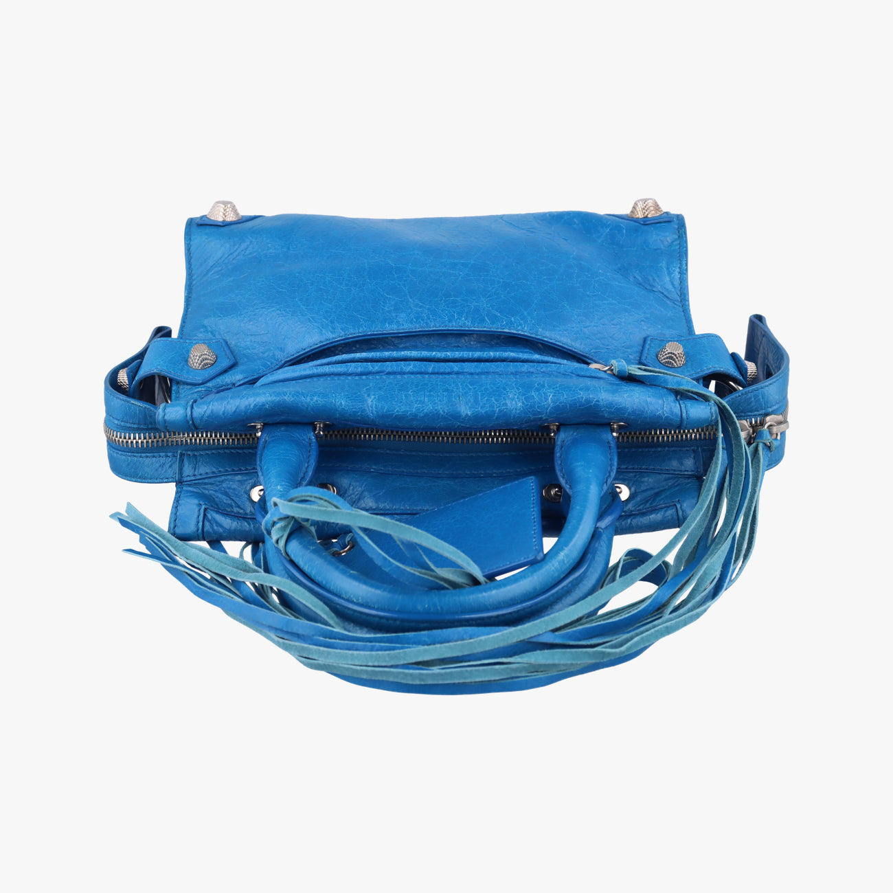 Vintage Balenciaga Mute City Blue lambskin  shoulderbag | stylenewstar