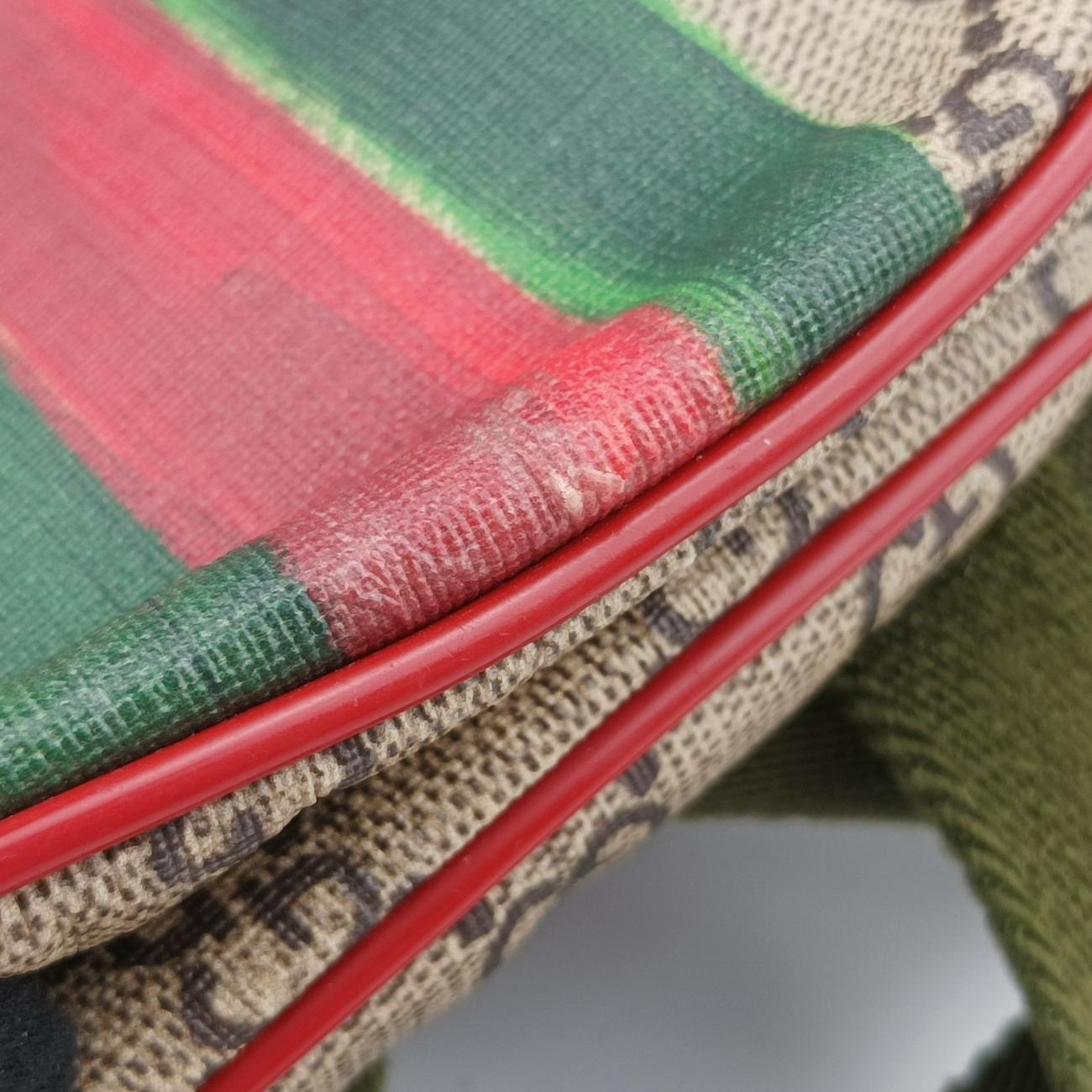 Vintage Gucci Gucci Ophidia GG Beige×Multicolour PVC coated canvas 433578 backpack/rucksack | stylenewstar