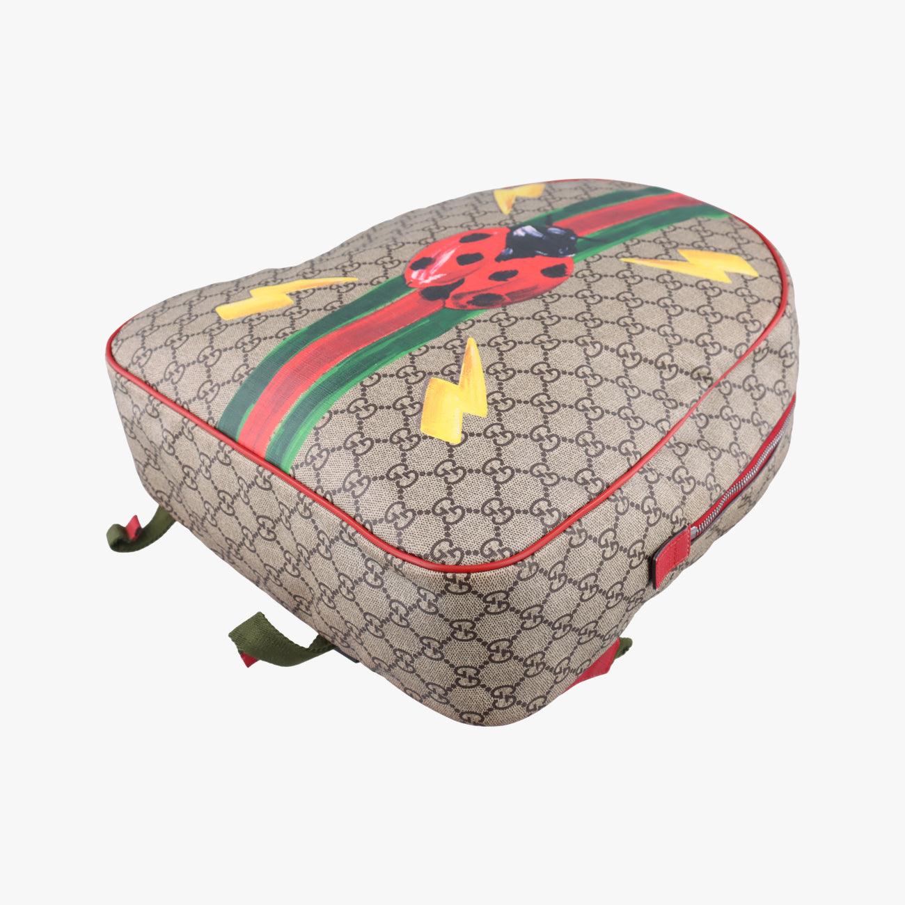 Vintage Gucci Gucci Ophidia GG Beige×Multicolour PVC coated canvas 433578 backpack/rucksack | stylenewstar