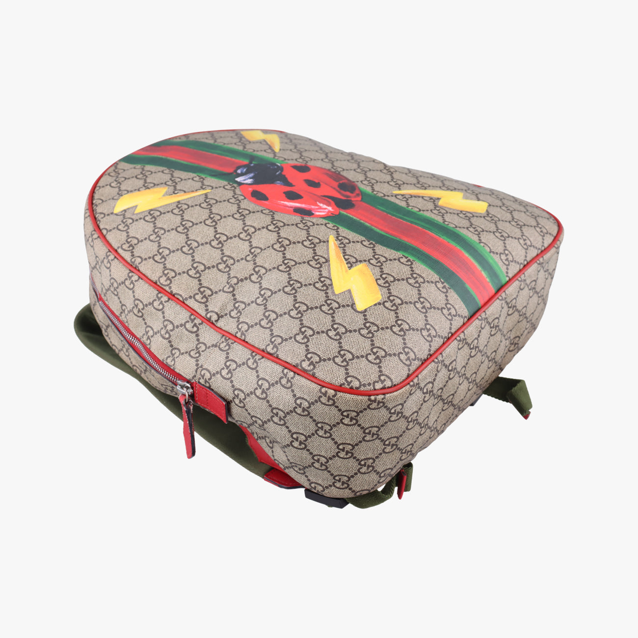 Vintage Gucci Gucci Ophidia GG Beige×Multicolour PVC coated canvas 433578 backpack/rucksack | stylenewstar