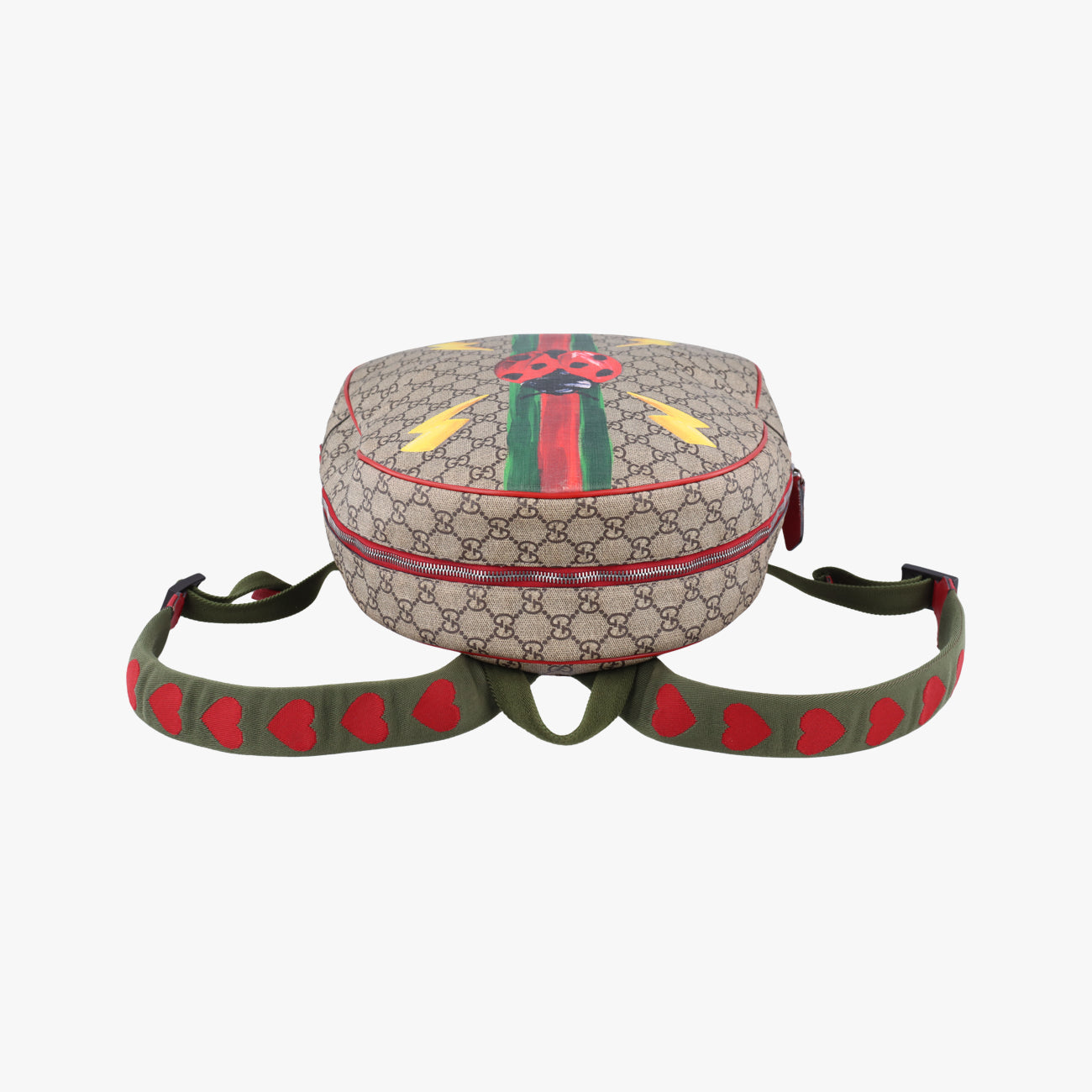 Vintage Gucci Gucci Ophidia GG Beige×Multicolour PVC coated canvas 433578 backpack/rucksack | stylenewstar