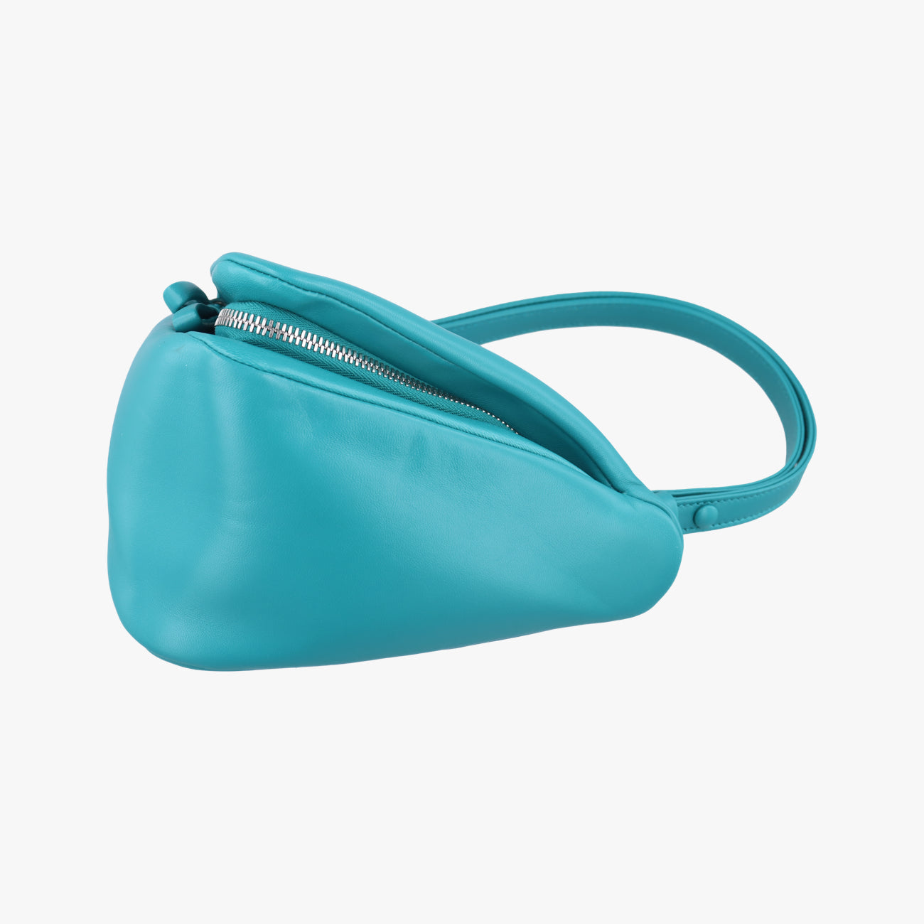 Pre-owned Prada Padded Nappa triangle Green Leather 1BA315 shoulderbag | stylenewstar