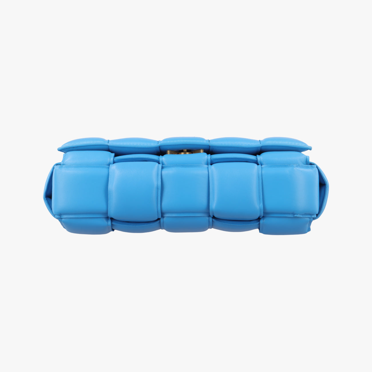 Secondhand Bottega Veneta The Chain Cassette Blue lambskin  shoulderbag | stylenewstar