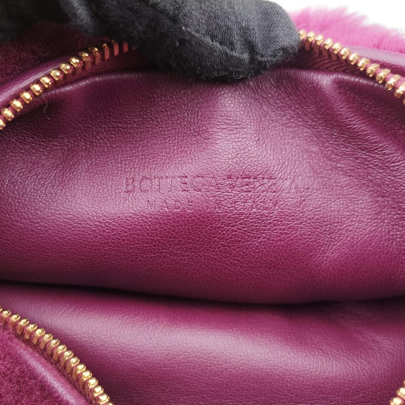 Secondhand Bottega Veneta The Jodie Purple Pile  handbag | stylenewstar