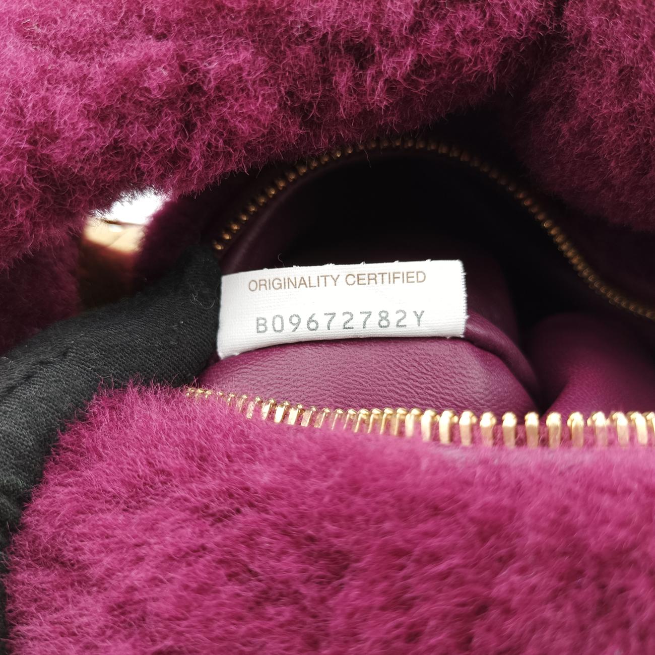 Secondhand Bottega Veneta The Jodie Purple Pile  handbag | stylenewstar