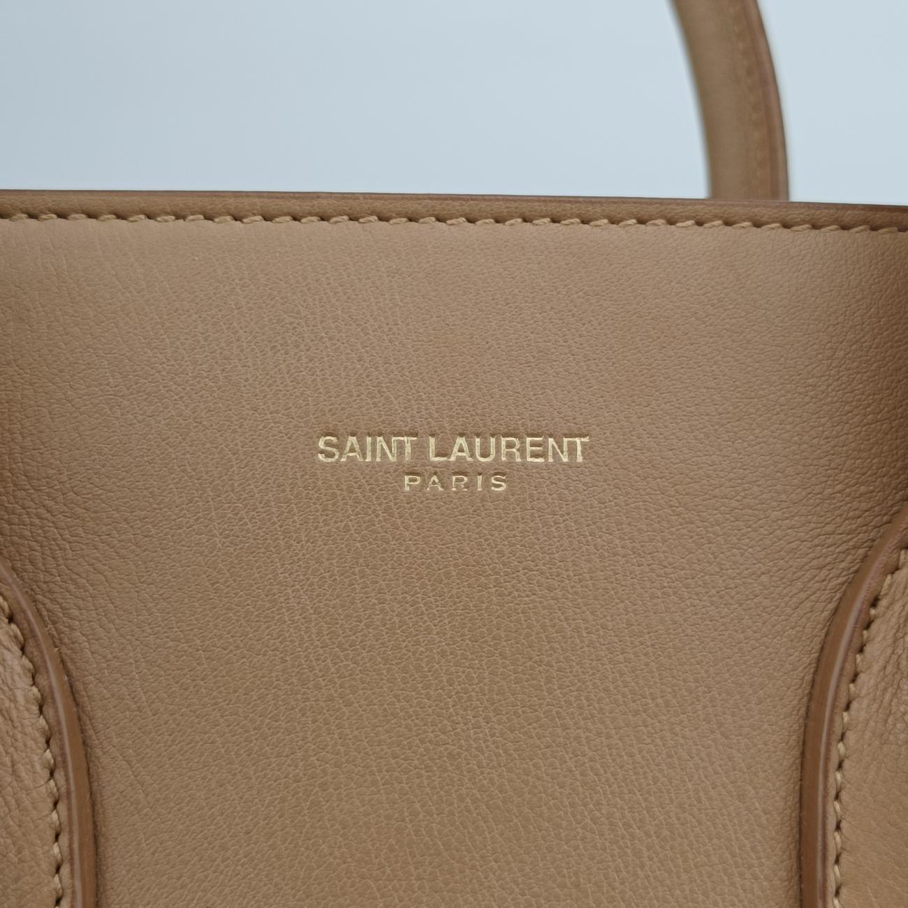 Pre-owned Yves Saint Laurent SAC DE JOUR beige Leather 324823 shoulderbag | stylenewstar