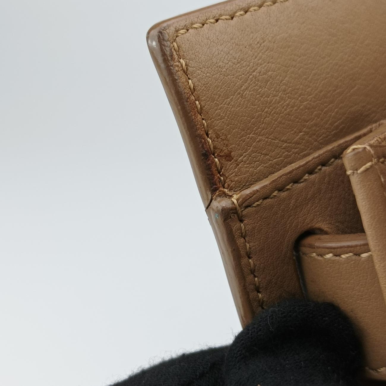 Pre-owned Yves Saint Laurent SAC DE JOUR beige Leather 324823 shoulderbag | stylenewstar