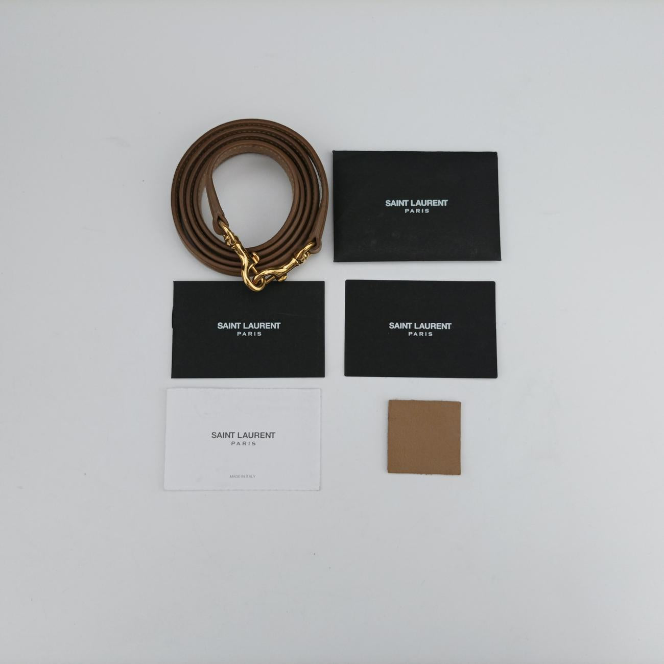 Pre-owned Yves Saint Laurent SAC DE JOUR beige Leather 324823 shoulderbag | stylenewstar