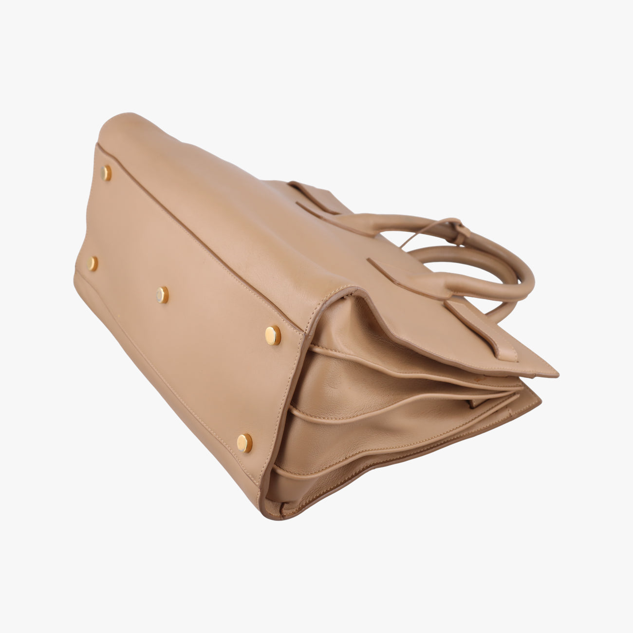 Pre-owned Yves Saint Laurent SAC DE JOUR beige Leather 324823 shoulderbag | stylenewstar