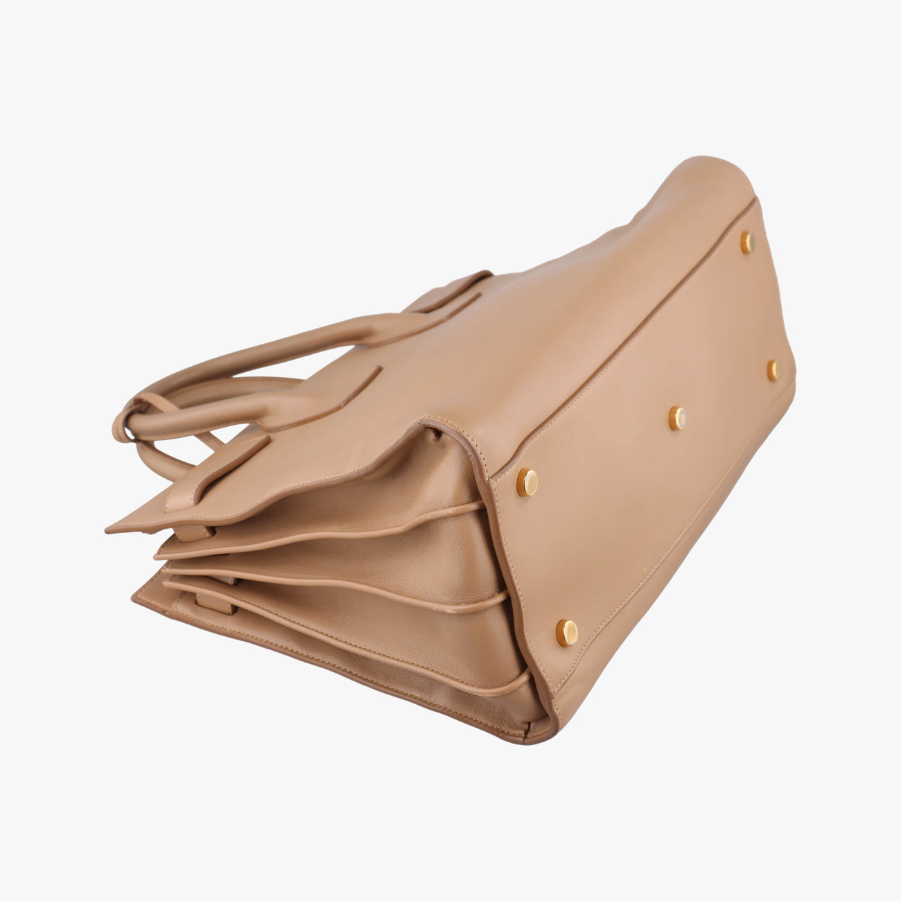 Pre-owned Yves Saint Laurent SAC DE JOUR beige Leather 324823 shoulderbag | stylenewstar