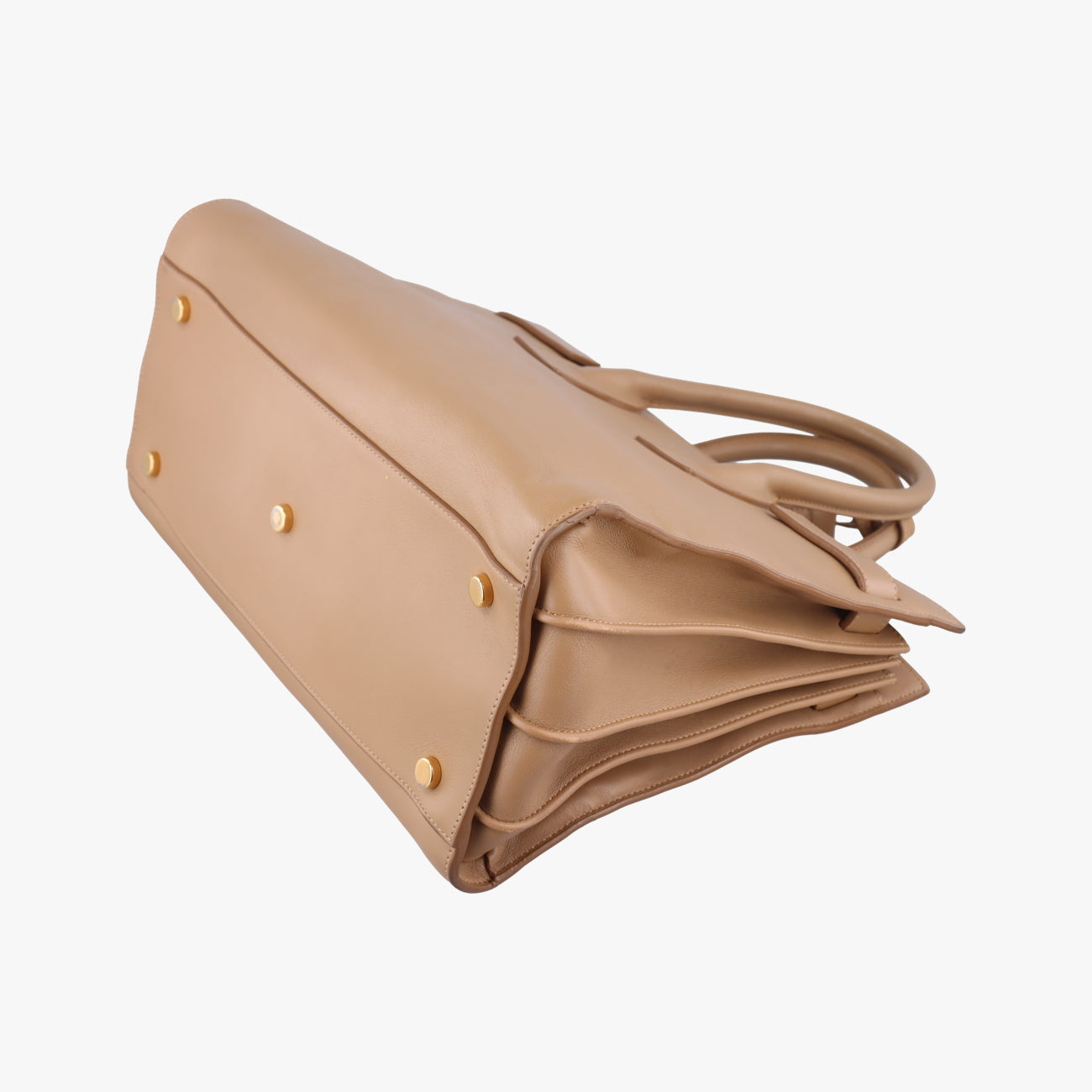 Pre-owned Yves Saint Laurent SAC DE JOUR beige Leather 324823 shoulderbag | stylenewstar