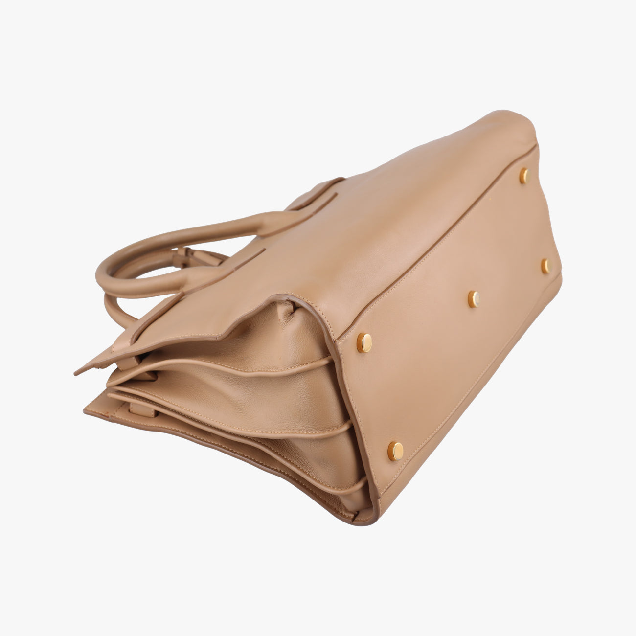 Pre-owned Yves Saint Laurent SAC DE JOUR beige Leather 324823 shoulderbag | stylenewstar