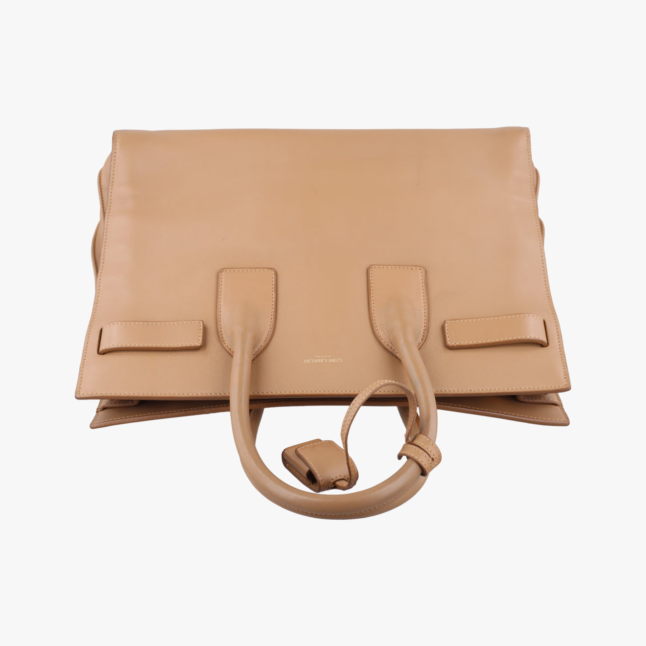 Pre-owned Yves Saint Laurent SAC DE JOUR beige Leather 324823 shoulderbag | stylenewstar