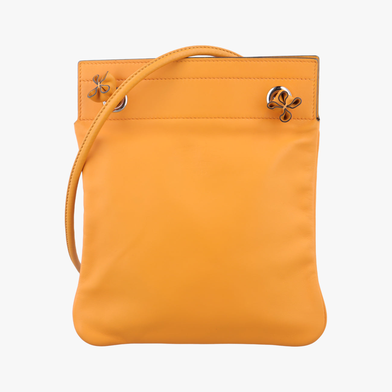 Pre-owned Hermes Sac Aline mini Orange lambskin  shoulderbag | stylenewstar