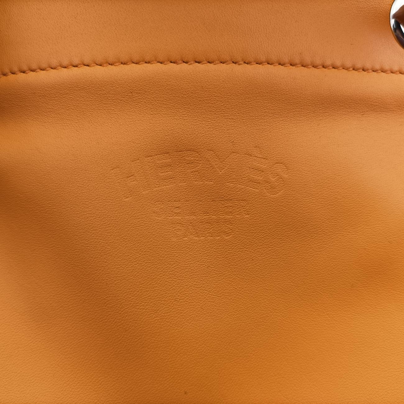 Pre-owned Hermes Sac Aline mini Orange lambskin  shoulderbag | stylenewstar