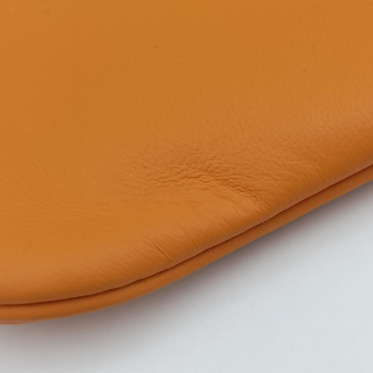 Pre-owned Hermes Sac Aline mini Orange lambskin  shoulderbag | stylenewstar