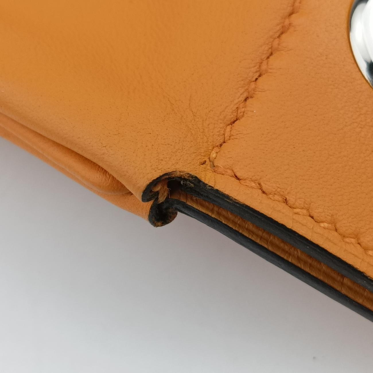 Pre-owned Hermes Sac Aline mini Orange lambskin  shoulderbag | stylenewstar