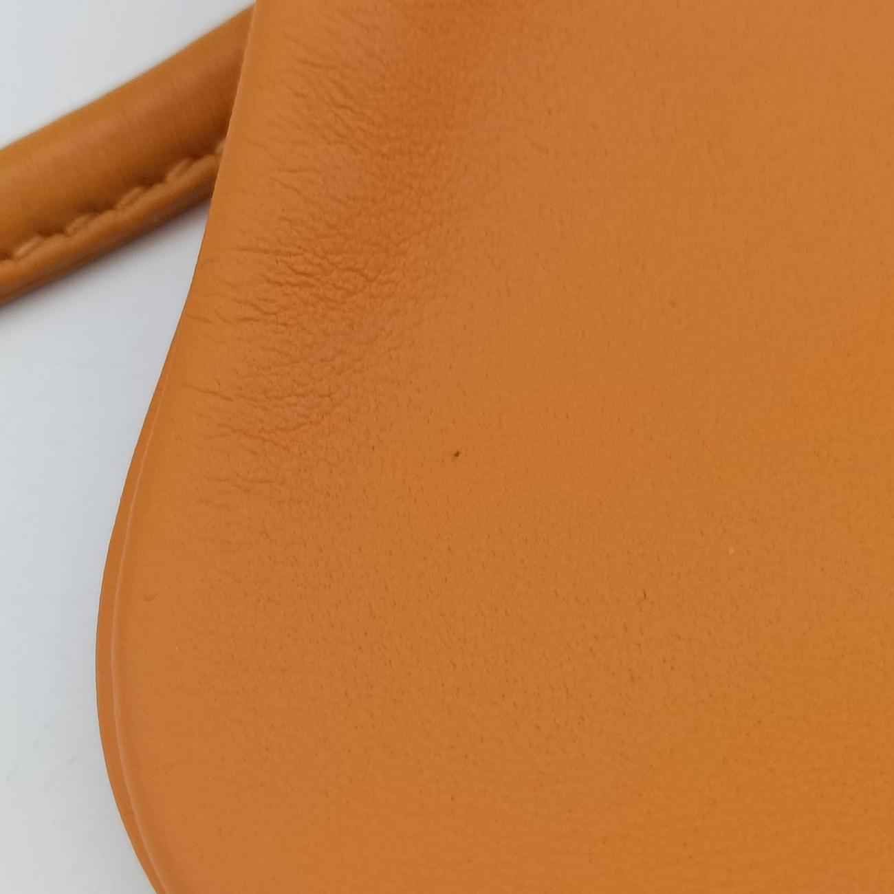 Pre-owned Hermes Sac Aline mini Orange lambskin  shoulderbag | stylenewstar