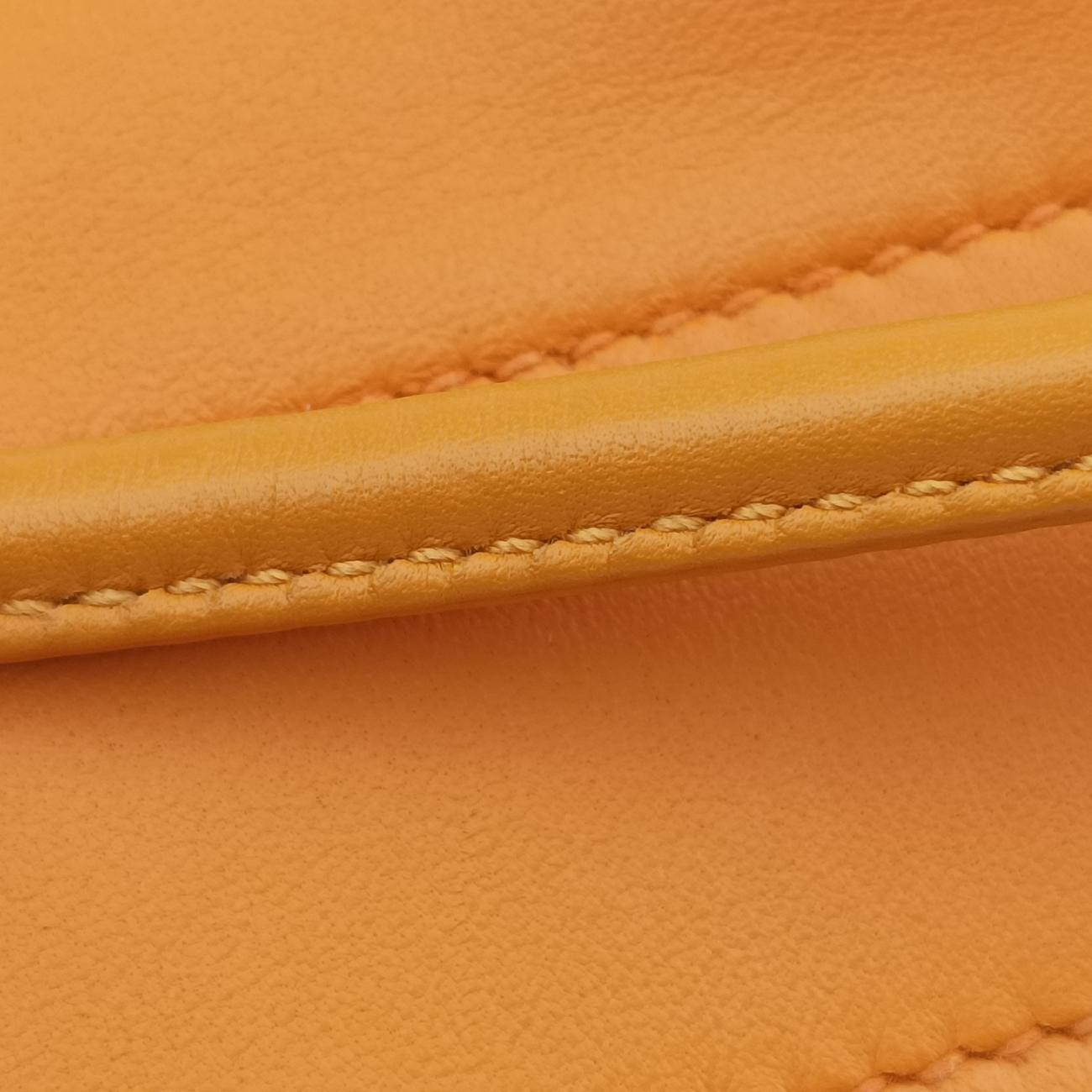 Pre-owned Hermes Sac Aline mini Orange lambskin  shoulderbag | stylenewstar