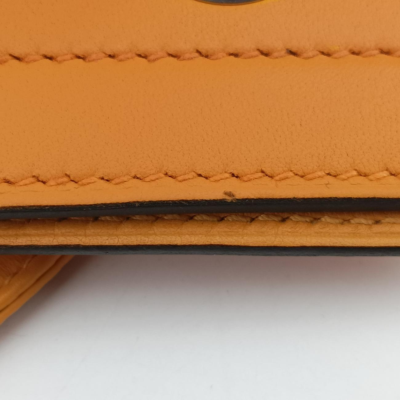 Pre-owned Hermes Sac Aline mini Orange lambskin  shoulderbag | stylenewstar