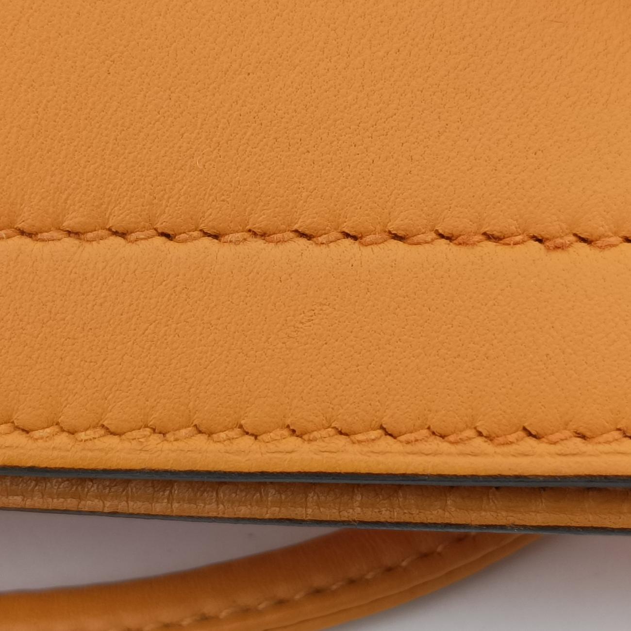 Pre-owned Hermes Sac Aline mini Orange lambskin  shoulderbag | stylenewstar