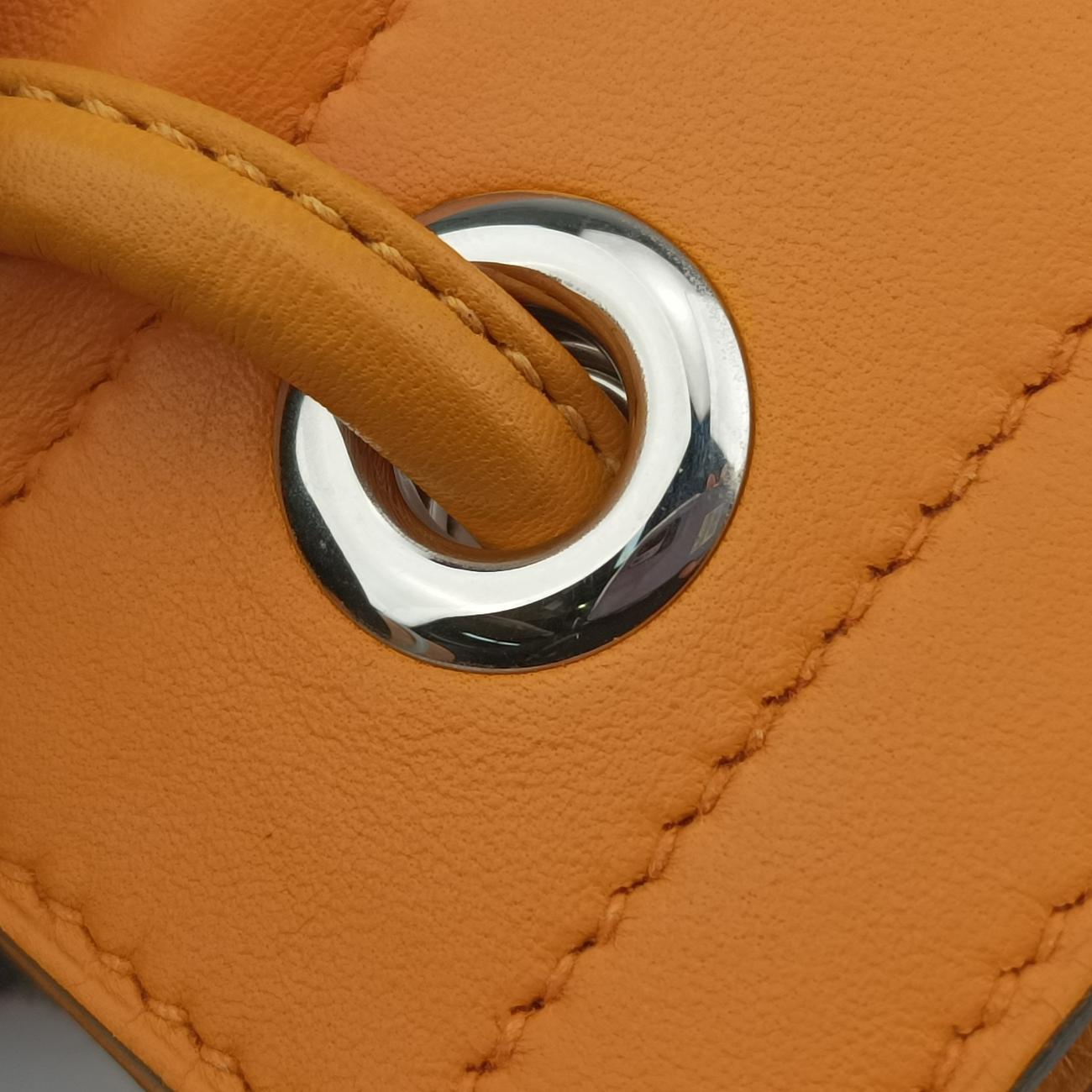 Pre-owned Hermes Sac Aline mini Orange lambskin  shoulderbag | stylenewstar