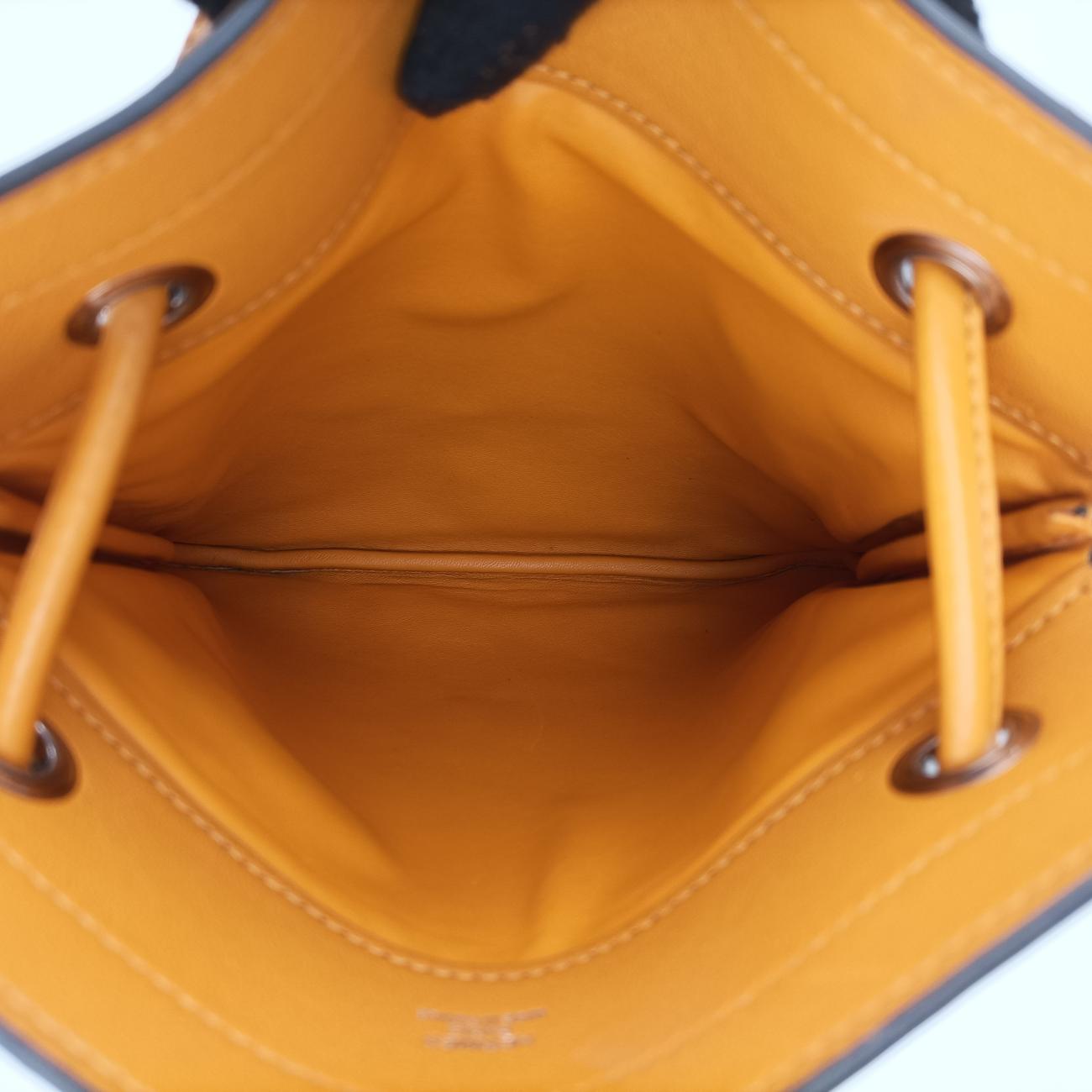 Pre-owned Hermes Sac Aline mini Orange lambskin  shoulderbag | stylenewstar