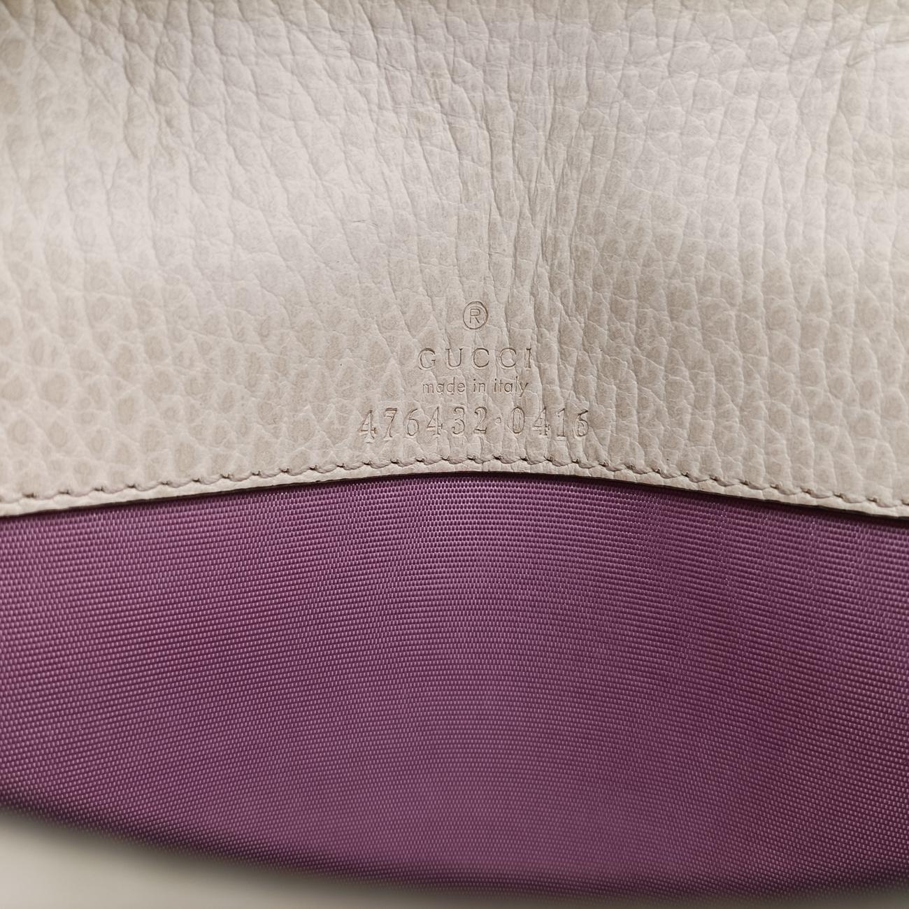 Pre-owned Gucci Dionysus White Leather 476432 shoulderbag | stylenewstar