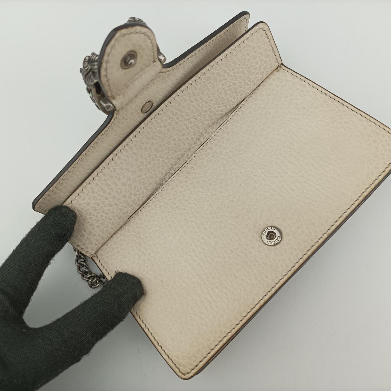 Pre-owned Gucci Dionysus White Leather 476432 shoulderbag | stylenewstar