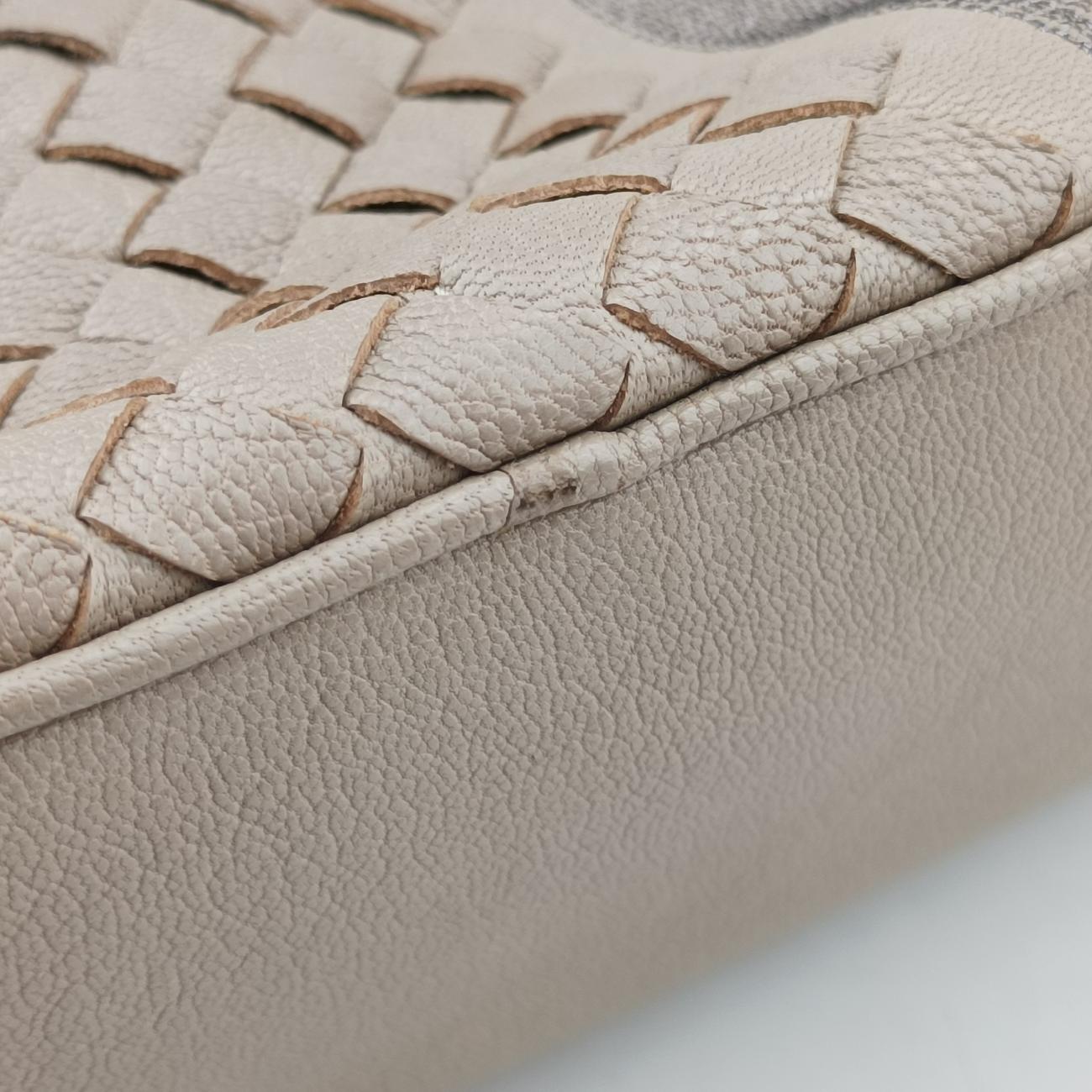 Pre-owned Bottega Veneta Intrecciato Beige x Multicolor lambskin  handbag | stylenewstar