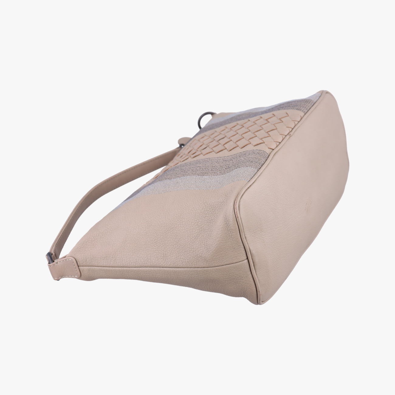 Pre-owned Bottega Veneta Intrecciato Beige x Multicolor lambskin  handbag | stylenewstar