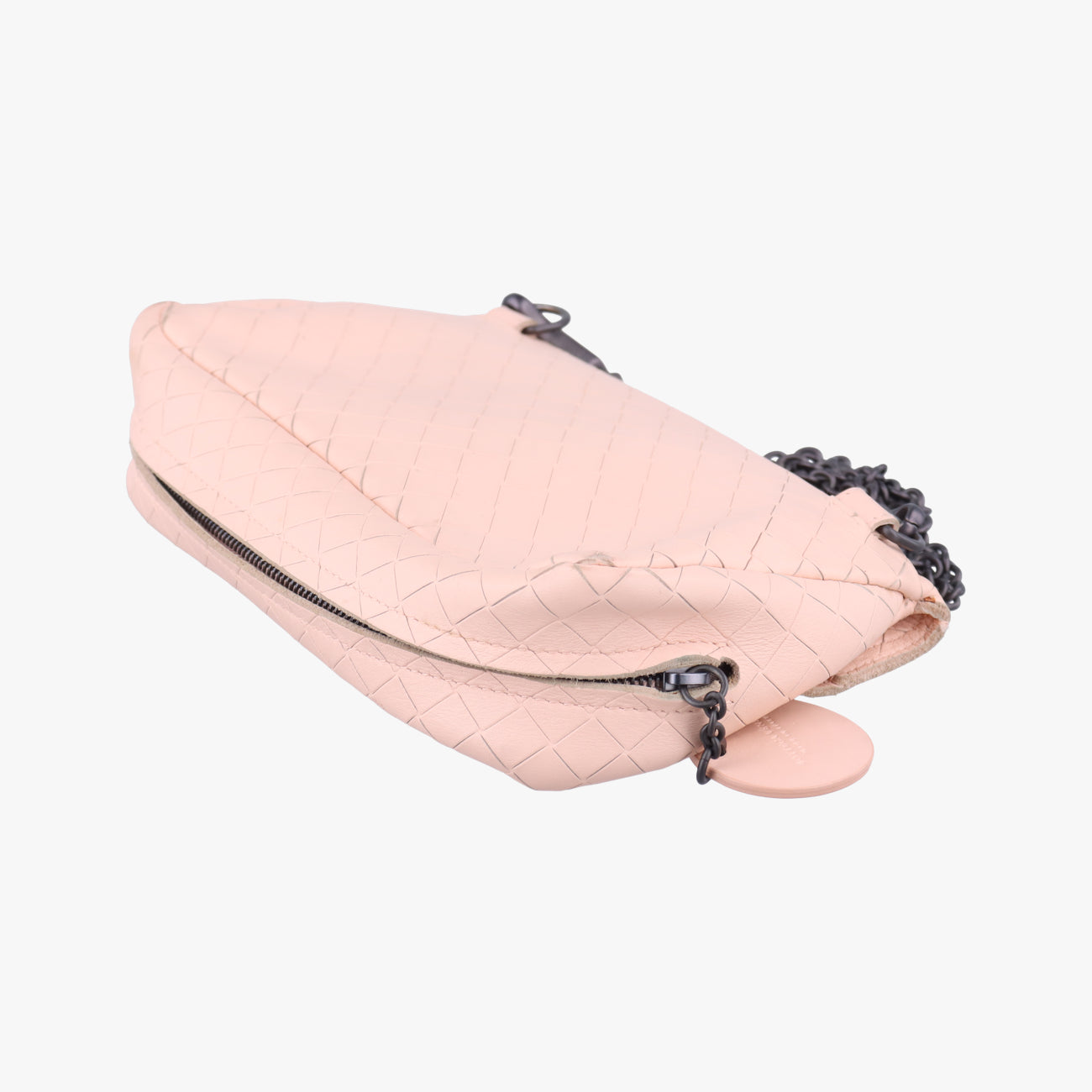 Pre-owned Bottega Veneta Intreccaito pink lambskin  shoulderbag | stylenewstar