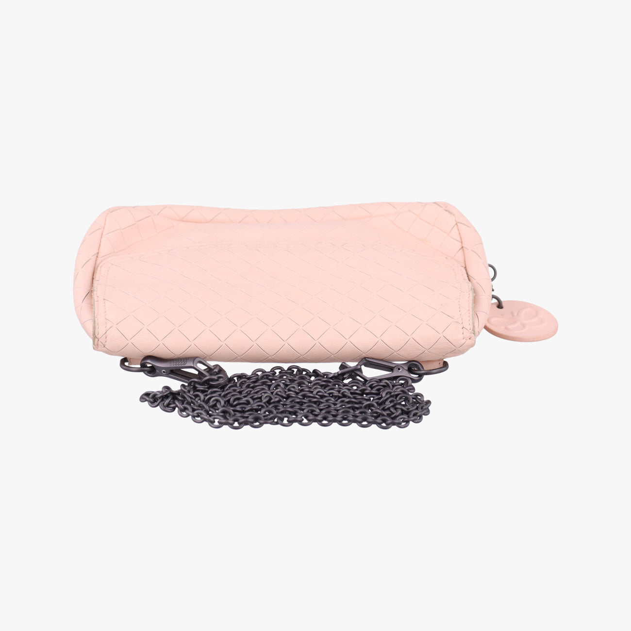 Pre-owned Bottega Veneta Intreccaito pink lambskin  shoulderbag | stylenewstar