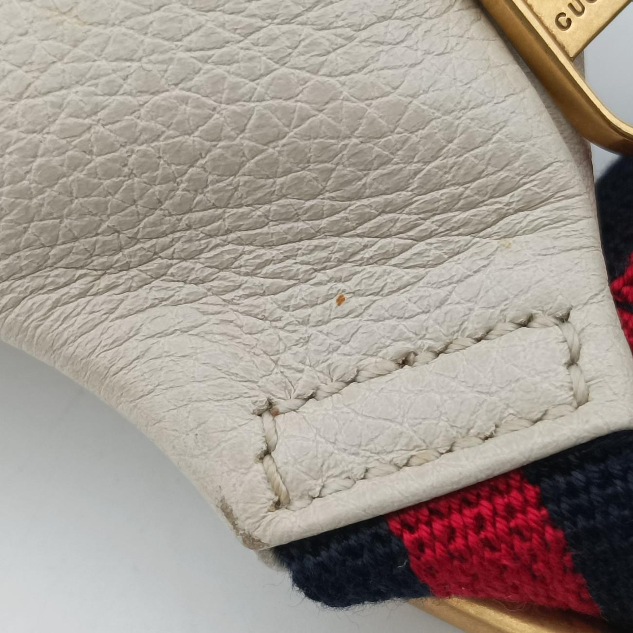 Pre-owned Gucci GUCCI Print White Leather 527792 bum bag/waist bag | stylenewstar