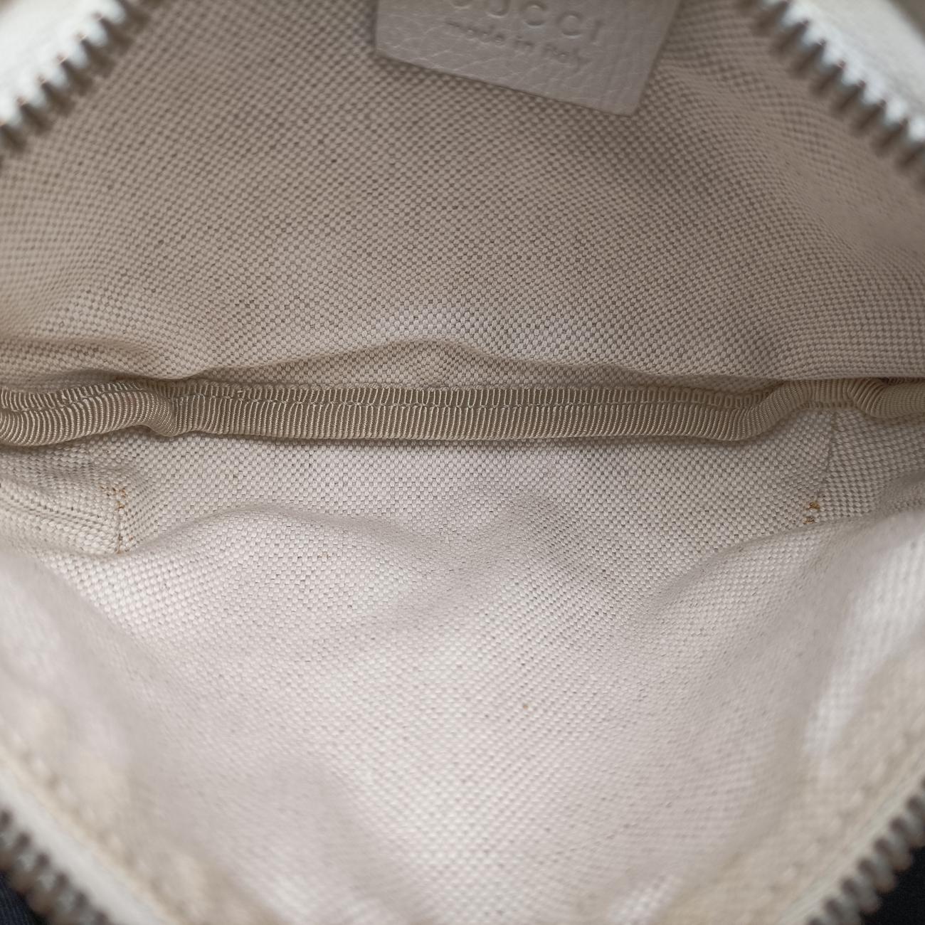 Pre-owned Gucci GUCCI Print White Leather 527792 bum bag/waist bag | stylenewstar