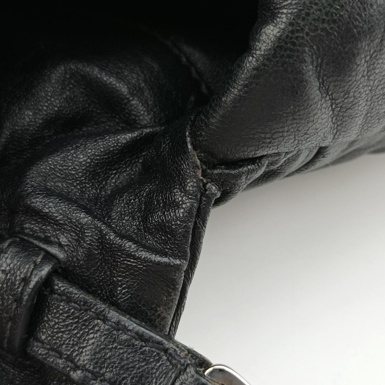 Secondhand Prada Double Flap Black Leather BR5036  shoulderbag | stylenewstar