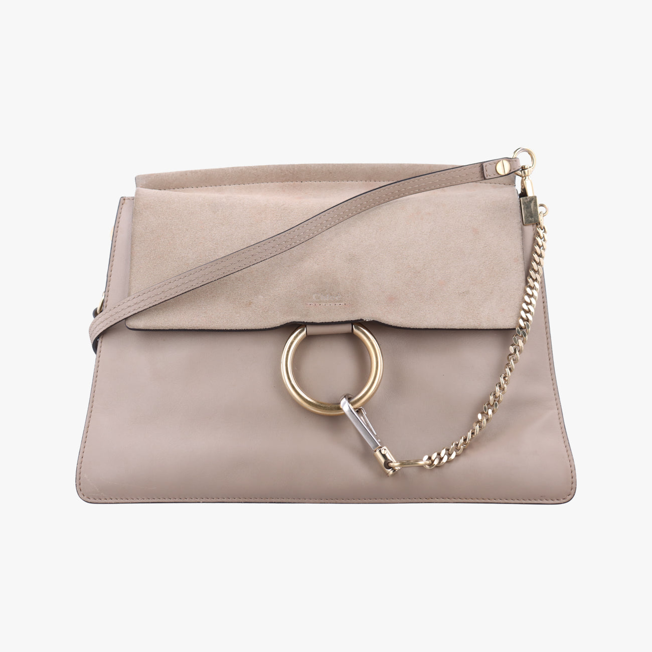 Pre-owned Chloe FAYE Brown Suede × leather  shoulderbag | stylenewstar