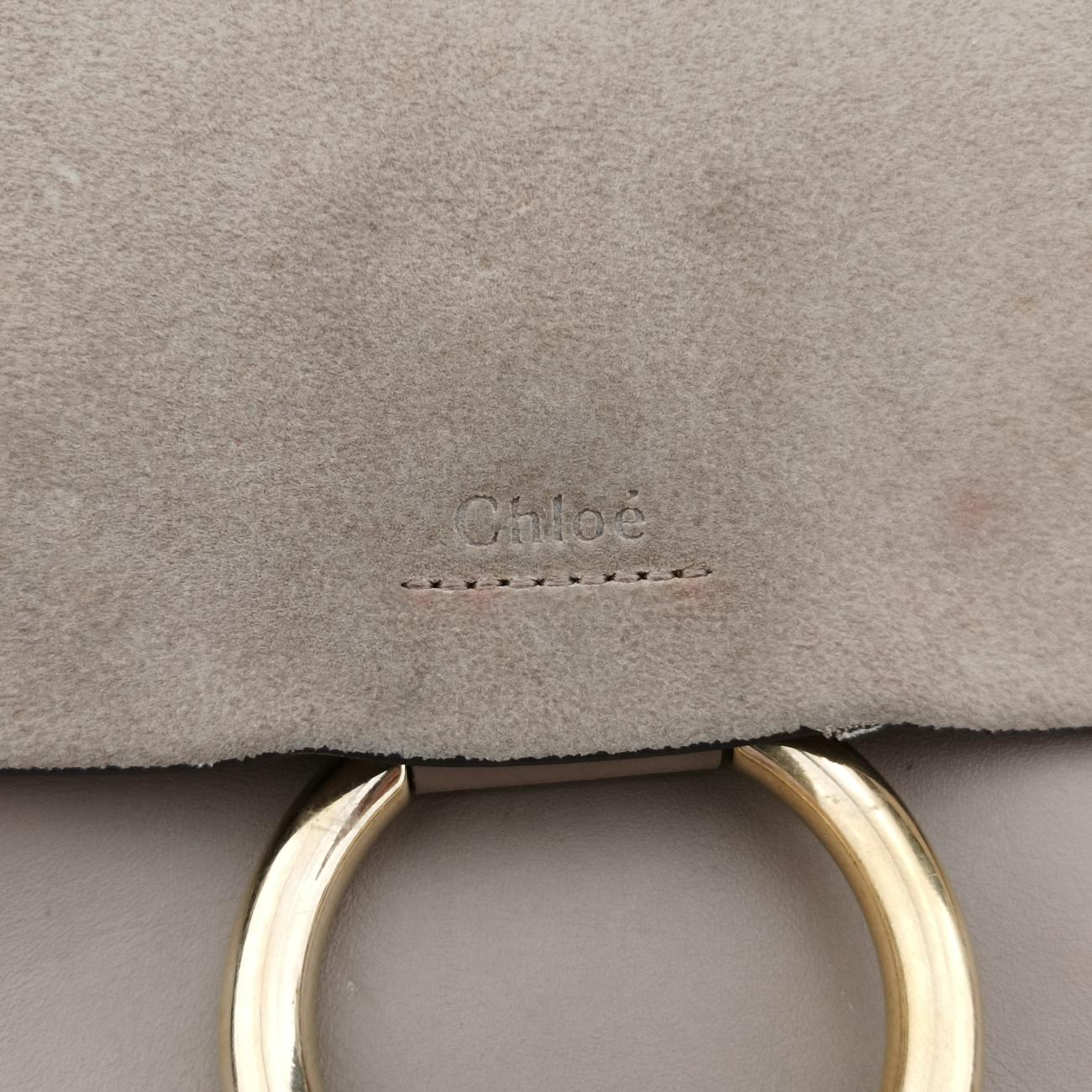 Pre-owned Chloe FAYE Brown Suede × leather  shoulderbag | stylenewstar