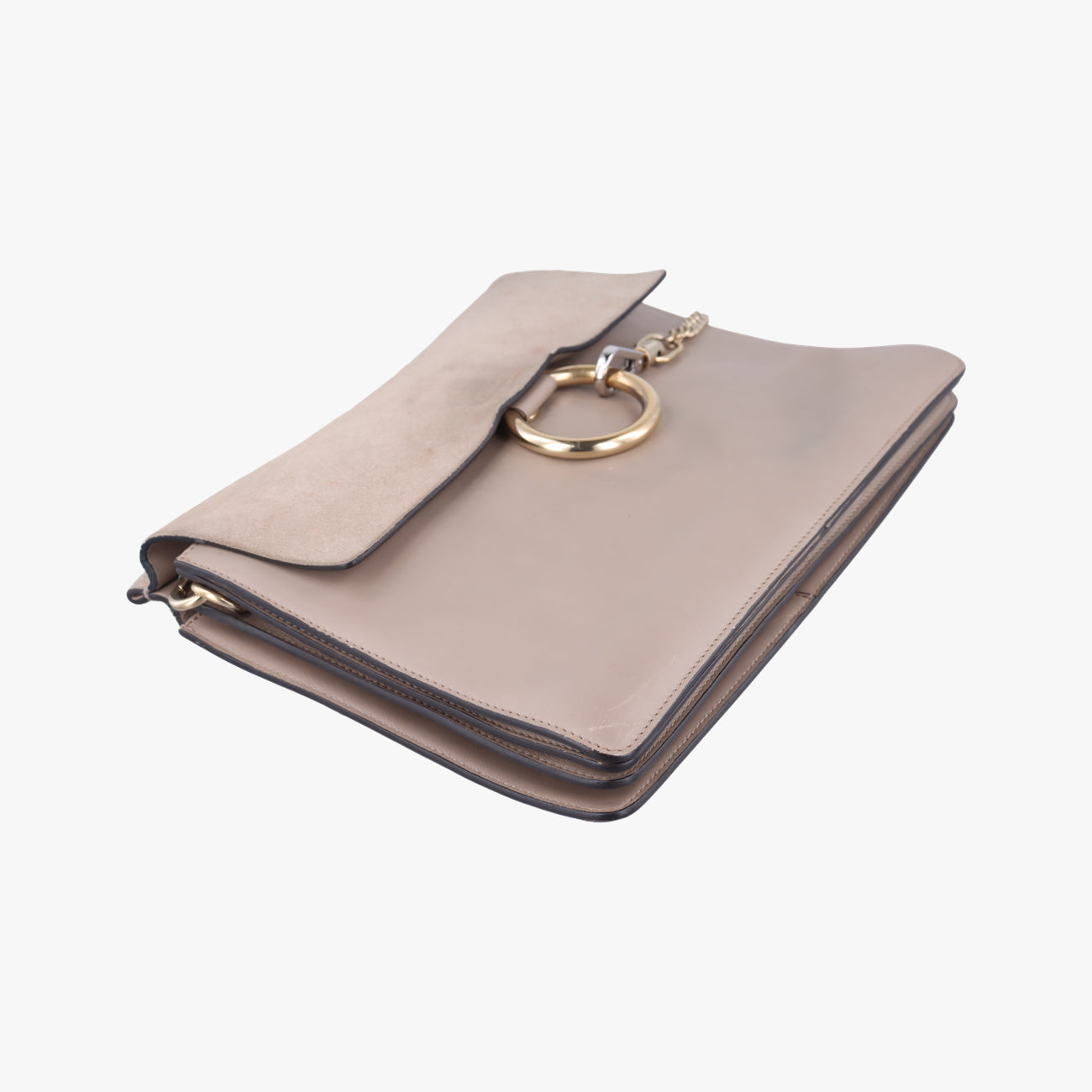 Pre-owned Chloe FAYE Brown Suede × leather  shoulderbag | stylenewstar