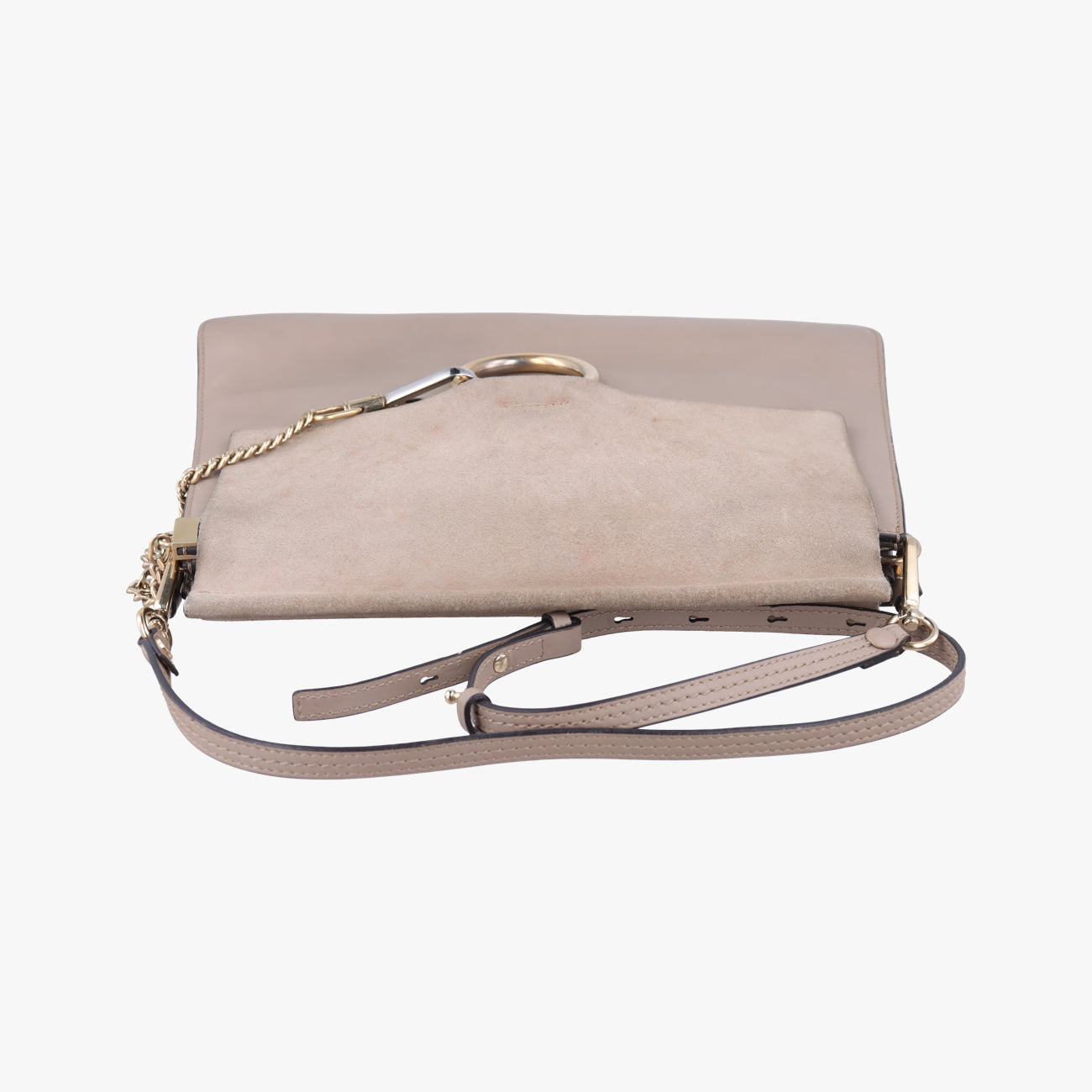 Pre-owned Chloe FAYE Brown Suede × leather  shoulderbag | stylenewstar