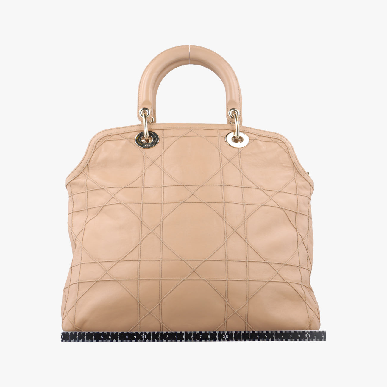 Pre-owned Christian Dior Granville Beige lambskin  handbag | stylenewstar