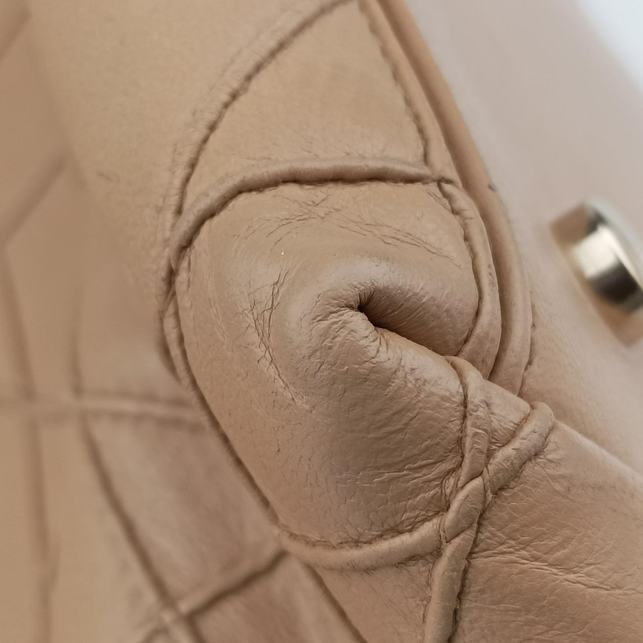 Pre-owned Christian Dior Granville Beige lambskin  handbag | stylenewstar