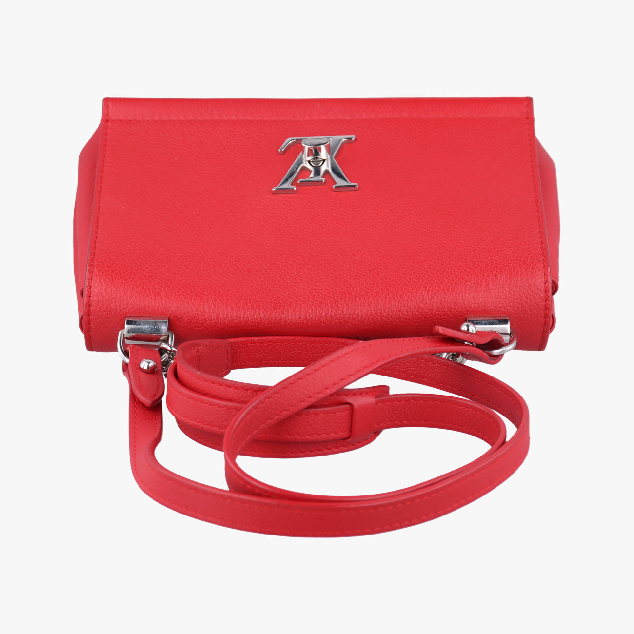 Pre-owned Louis Vuitton Lock Me II BB Ruby Leather M51202 shoulderbag | stylenewstar