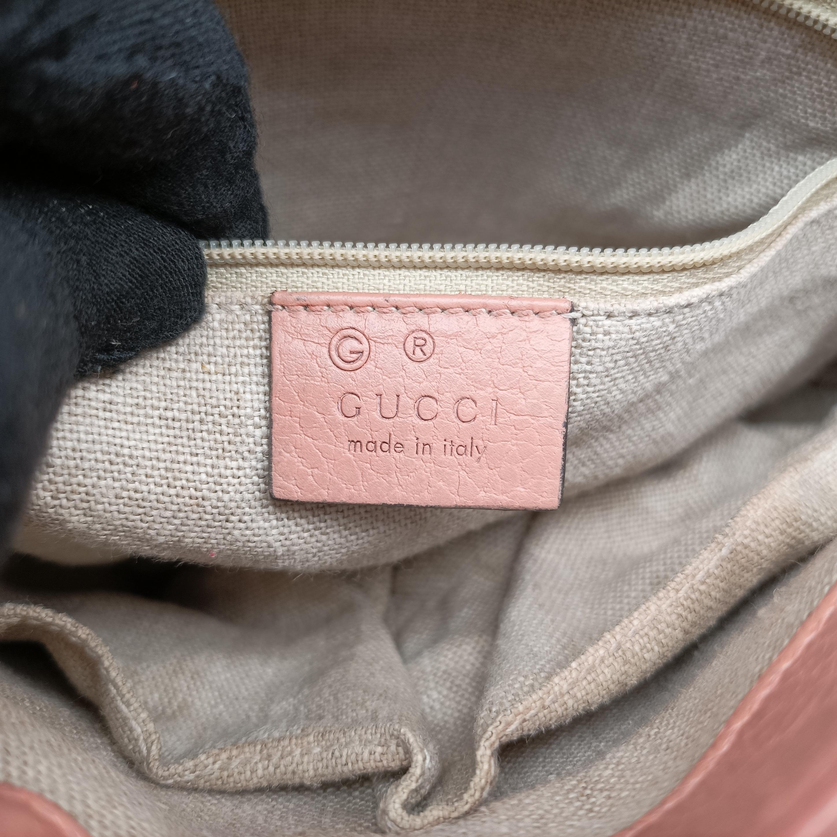 Vintage Gucci Interlocking G Pink Leather 510302 shoulderbag | stylenewstar