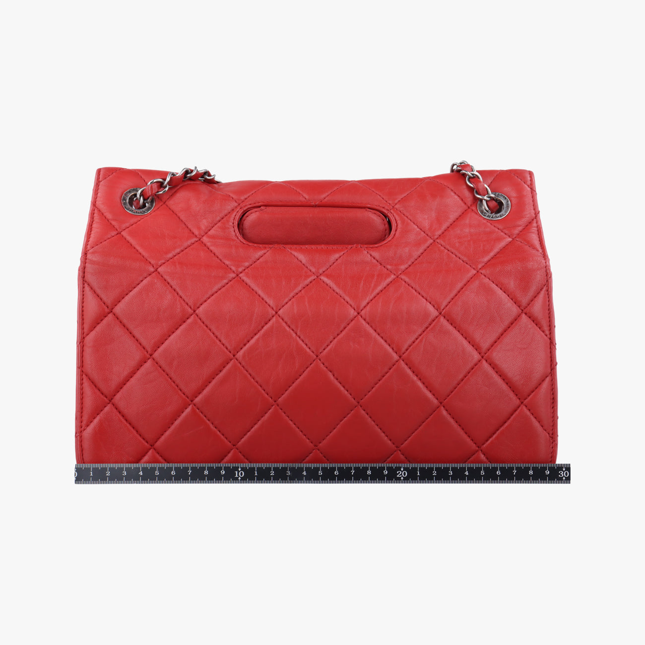 Pre-owned Chanel Paris-Byzance Take Away Flap Red lambskin A66738 shoulderbag | stylenewstar