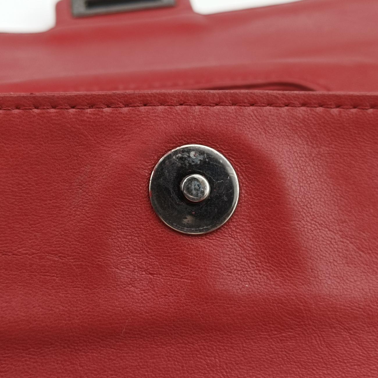 Pre-owned Chanel Paris-Byzance Take Away Flap Red lambskin A66738 shoulderbag | stylenewstar